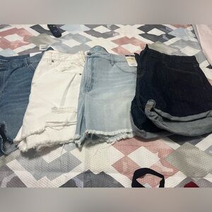 Bundle of denim shorts